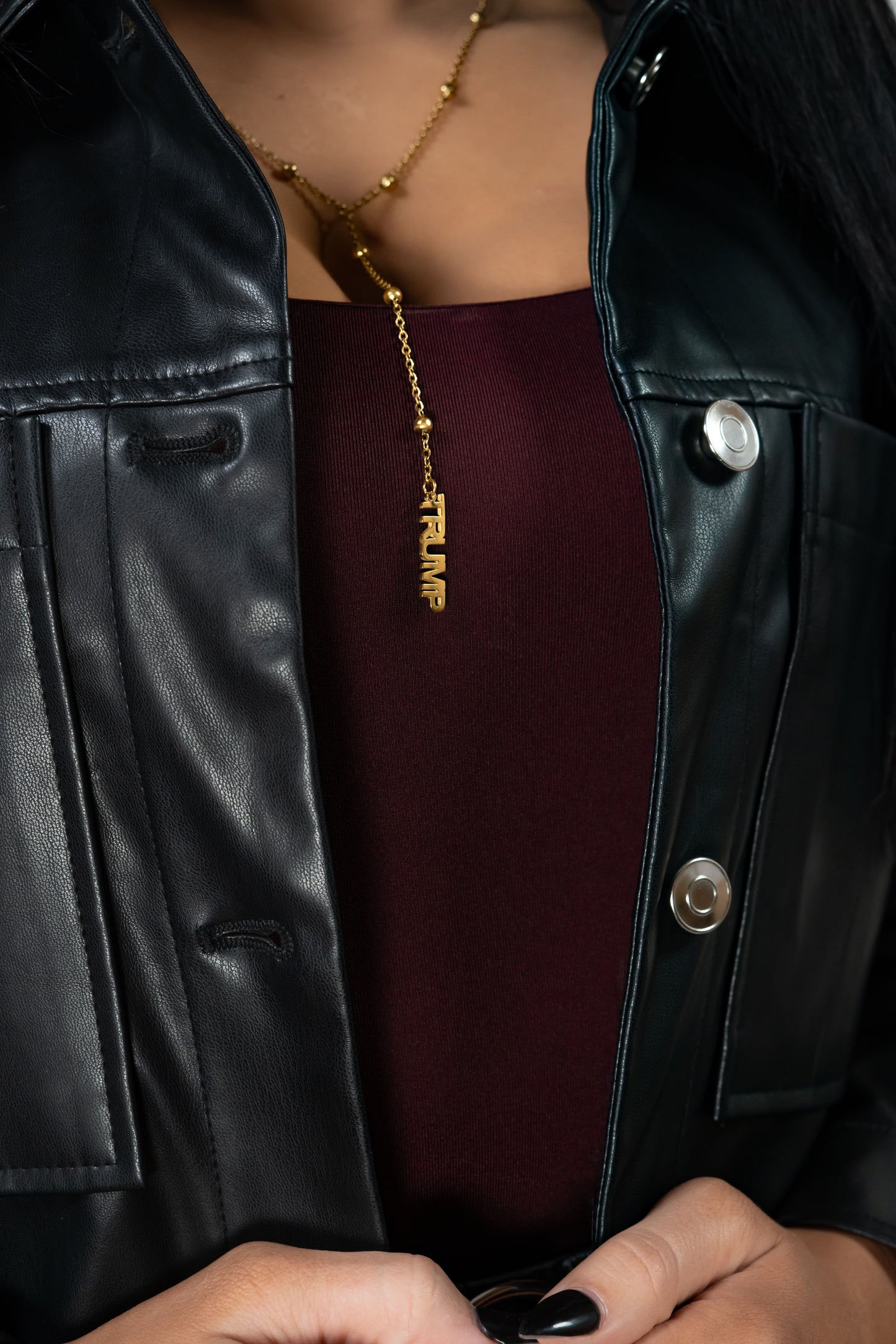 Trump Drop Pendant Necklace