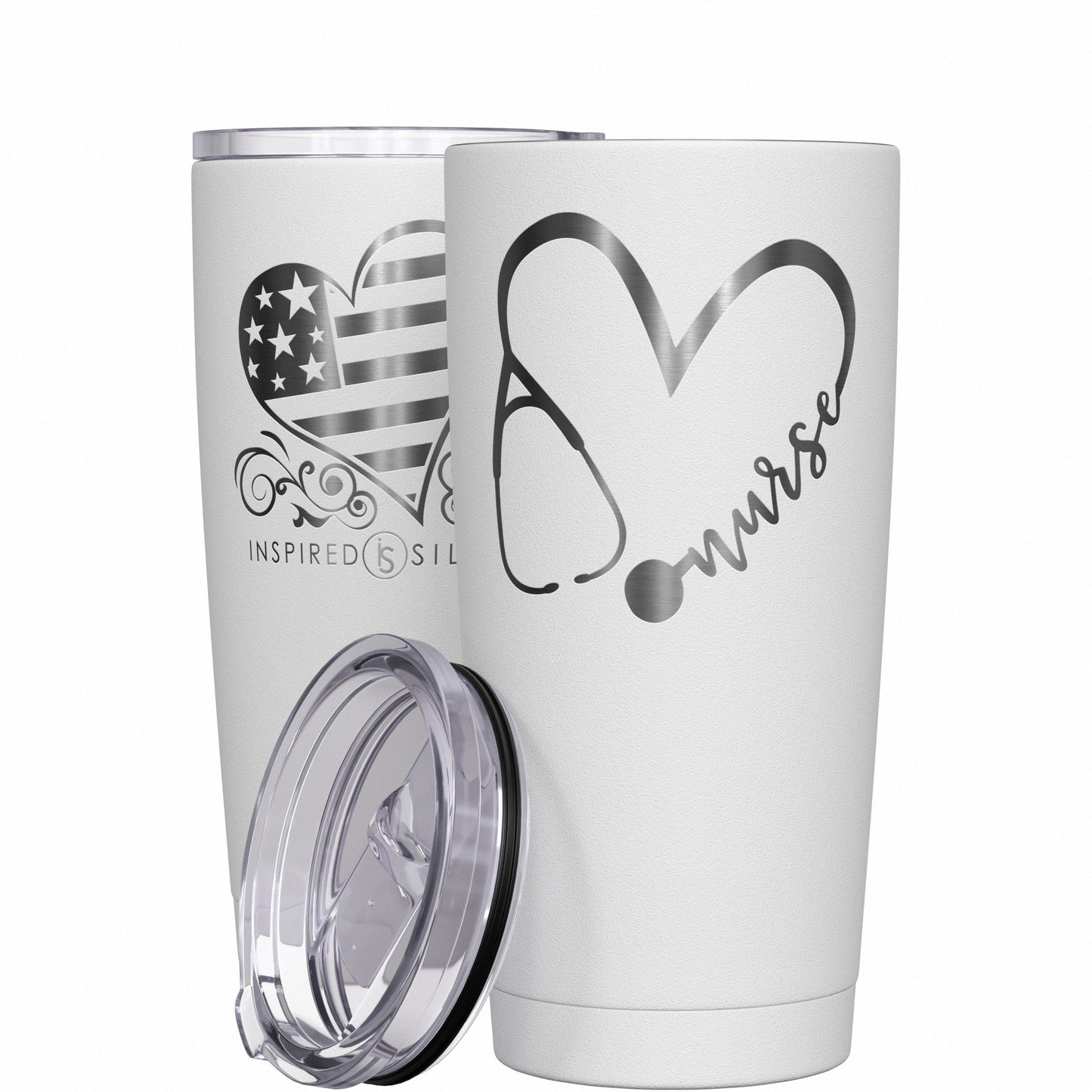 Nurse Heart Stethoscope Tumbler