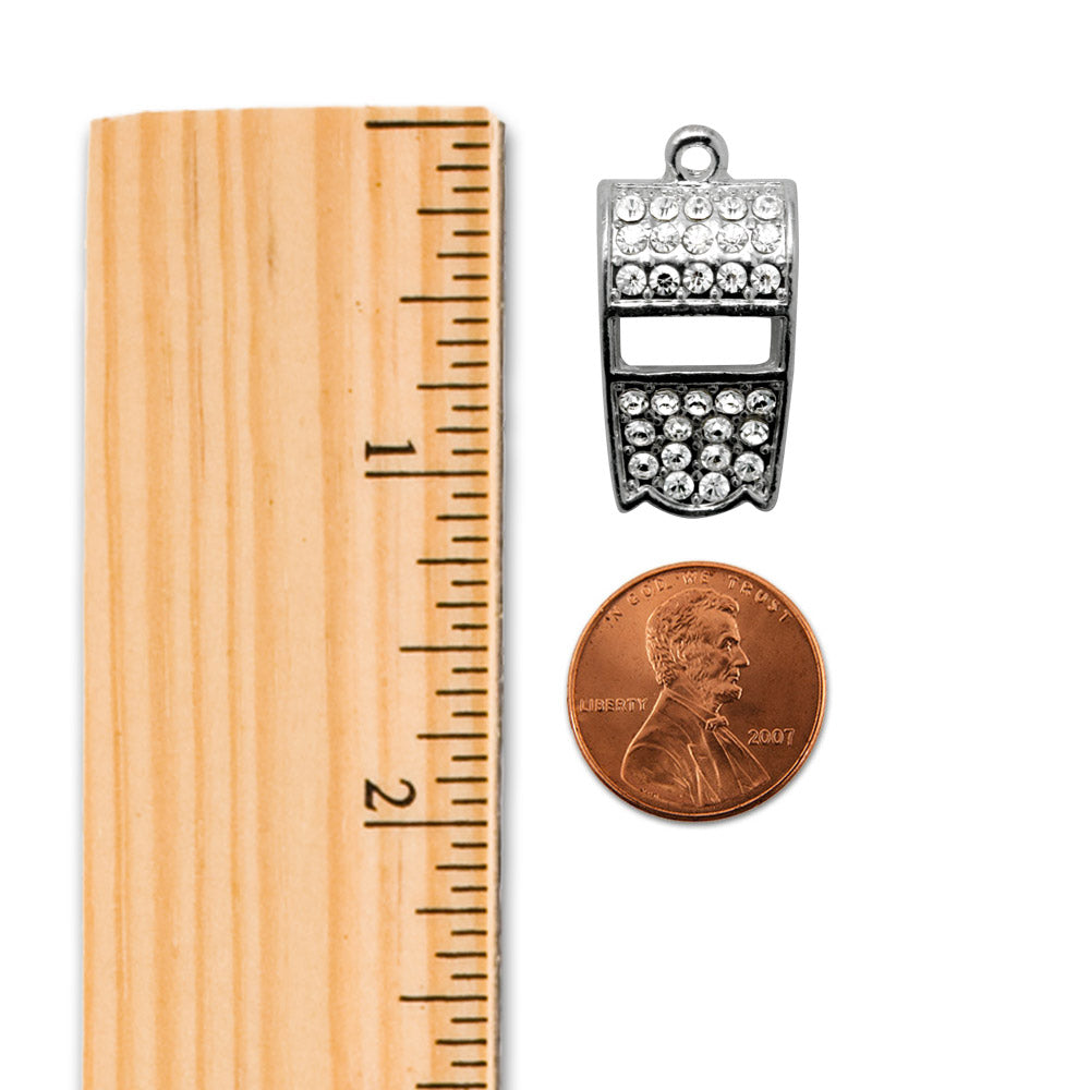 Silver Whistle Charm Toggle Bracelet