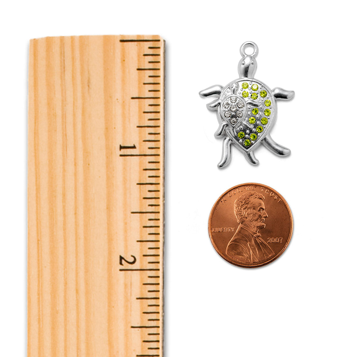 Silver Sea Turtle Family Memory Charm