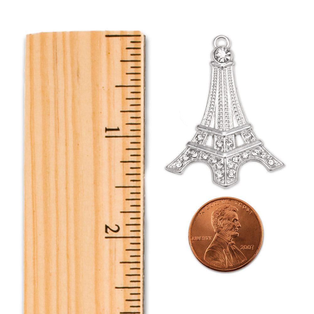 Silver Eiffel Tower Memory Charm