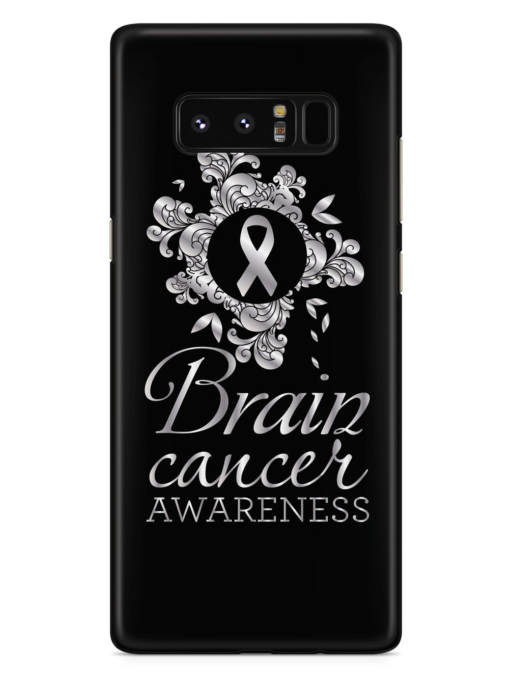 Brain Cancer Awareness Flower Design Case