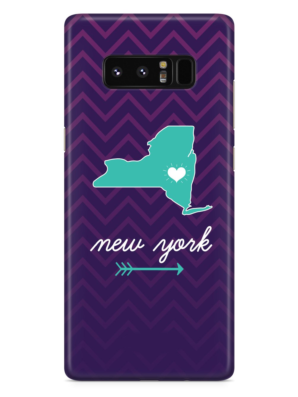 New York Chevron Pattern State Case