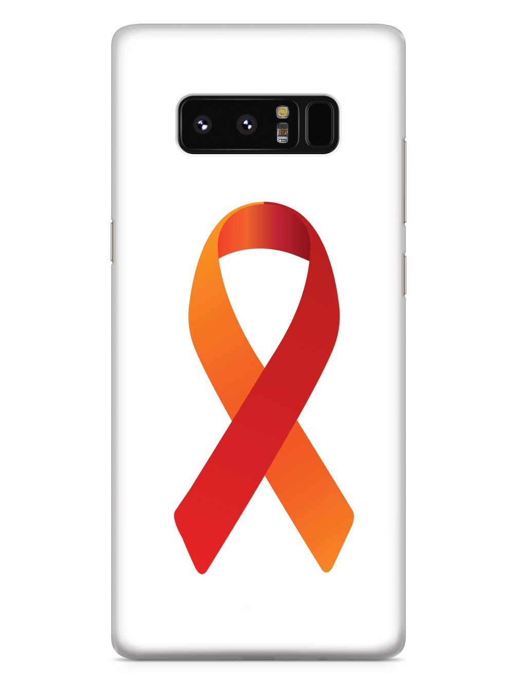Orange & Red Awareness Ribbon Case