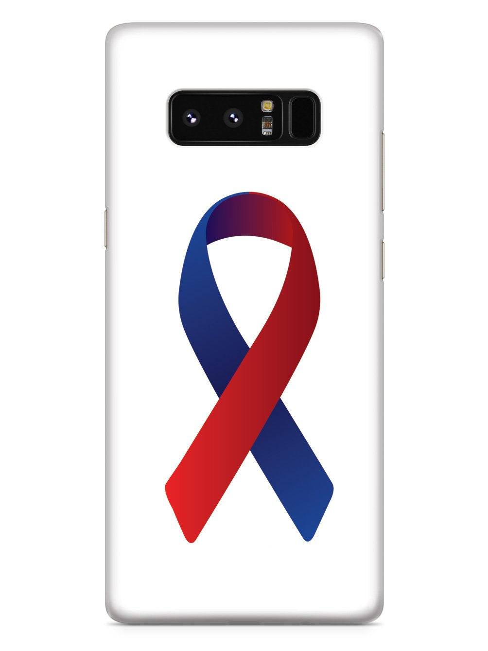 Red & Blue Awareness Ribbon Case