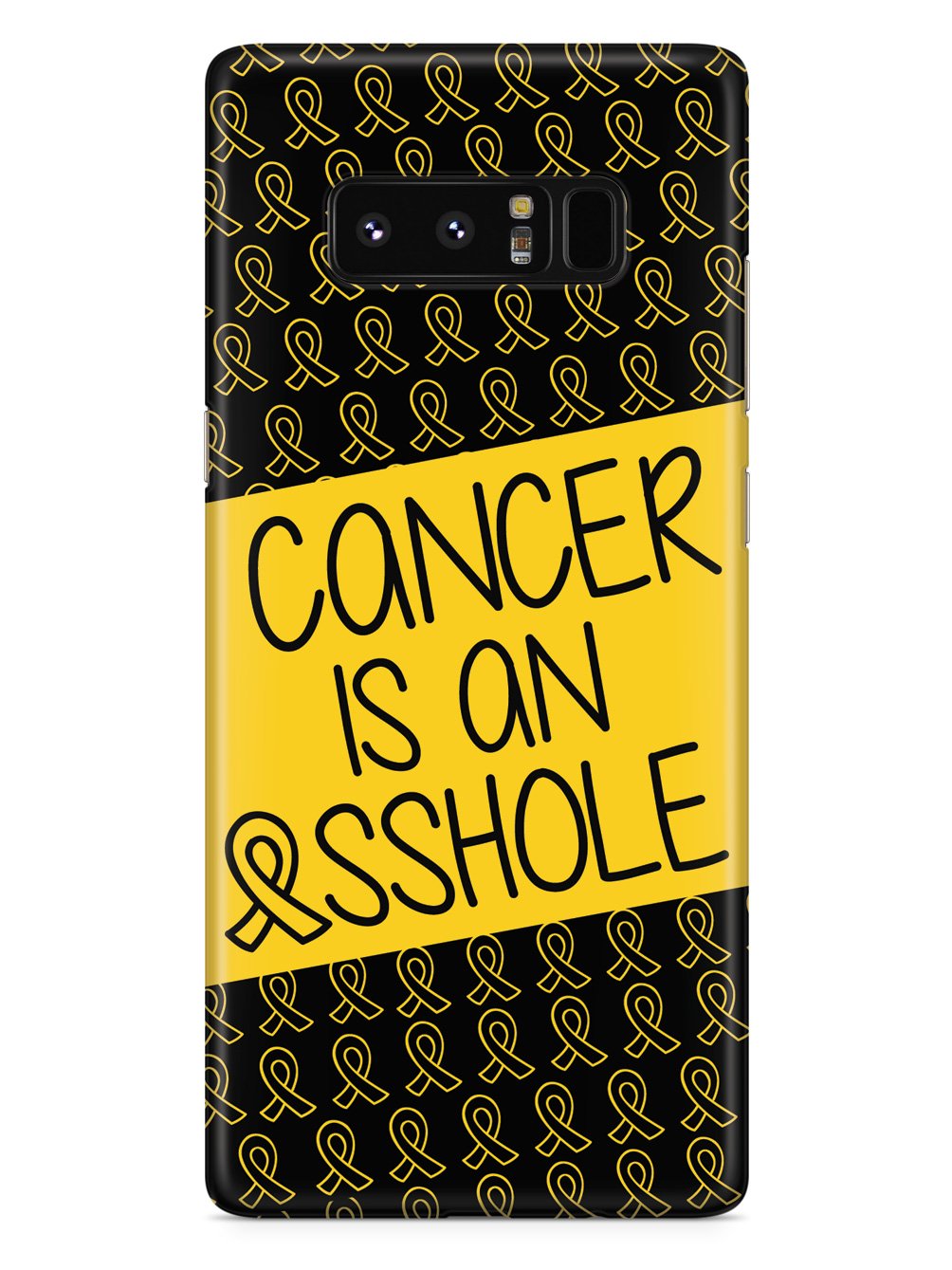 Cancer is an ASSHOLE Yellow Case