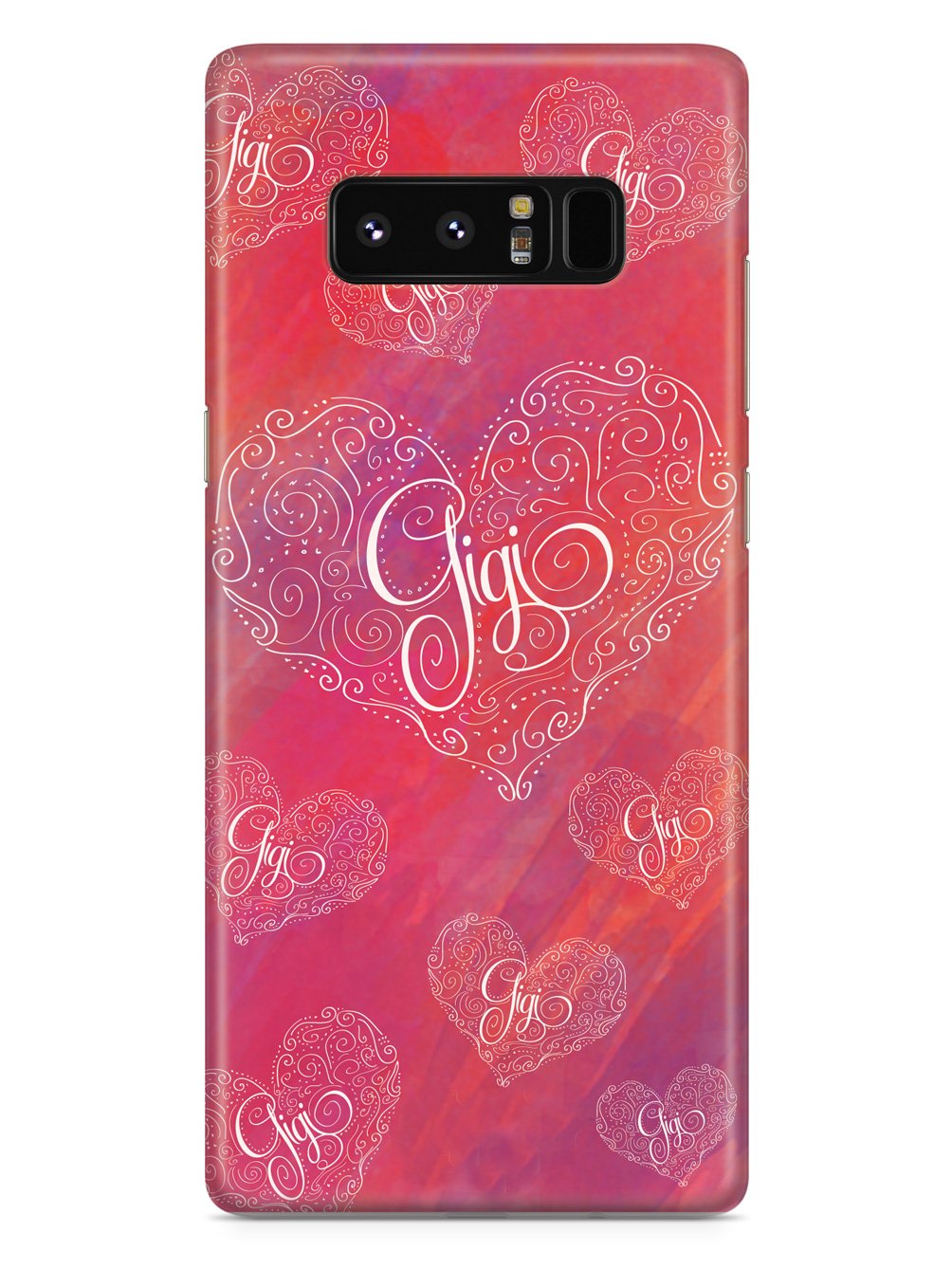 Gigi Pink Doodle Heart Grandma Case