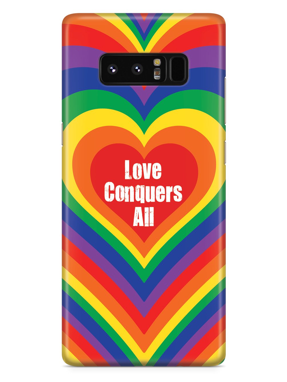 Love Conquers All Inspirational Quote Case