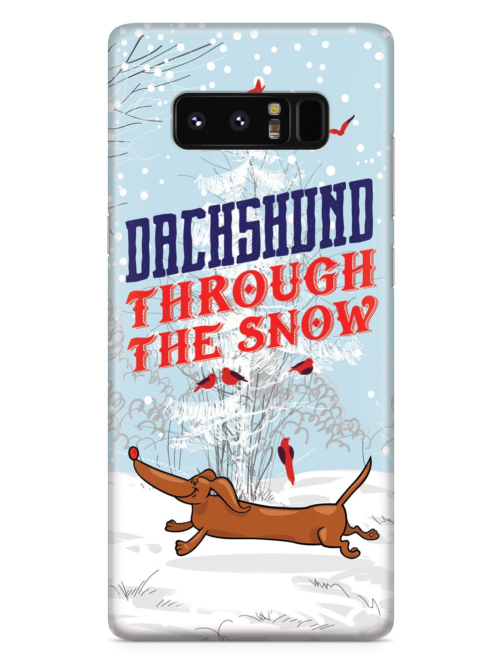 Dachshund Through the Snow Christmas Case