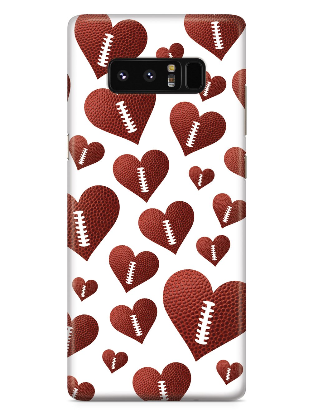Football Heart Pattern Case