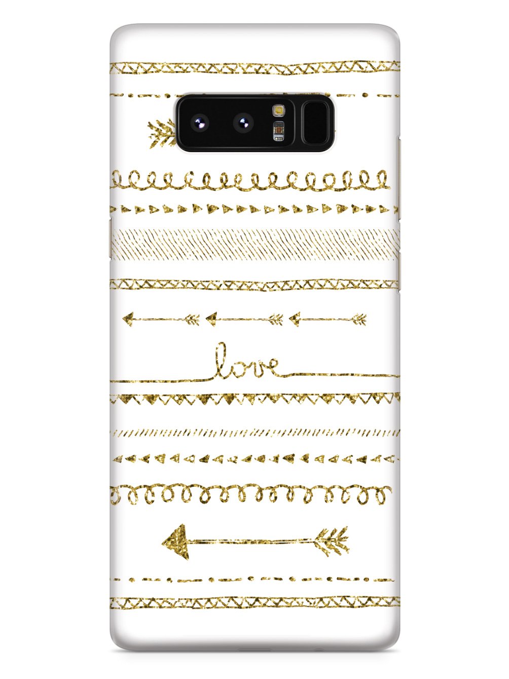 Glitter Doodle Arrows Hand Drawn Case