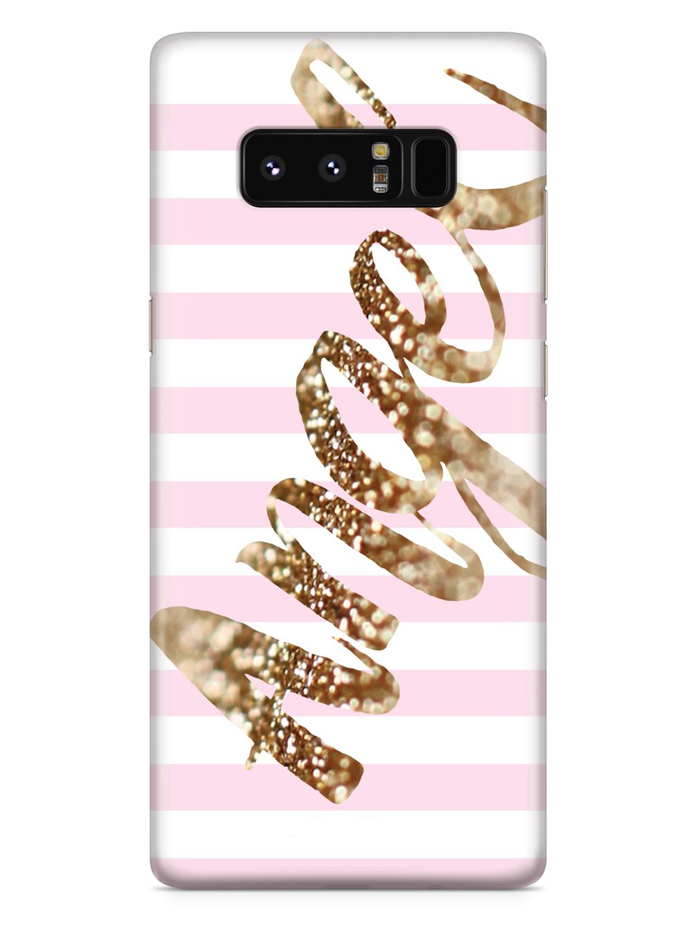 Glitter Angel Pink & White Background Case