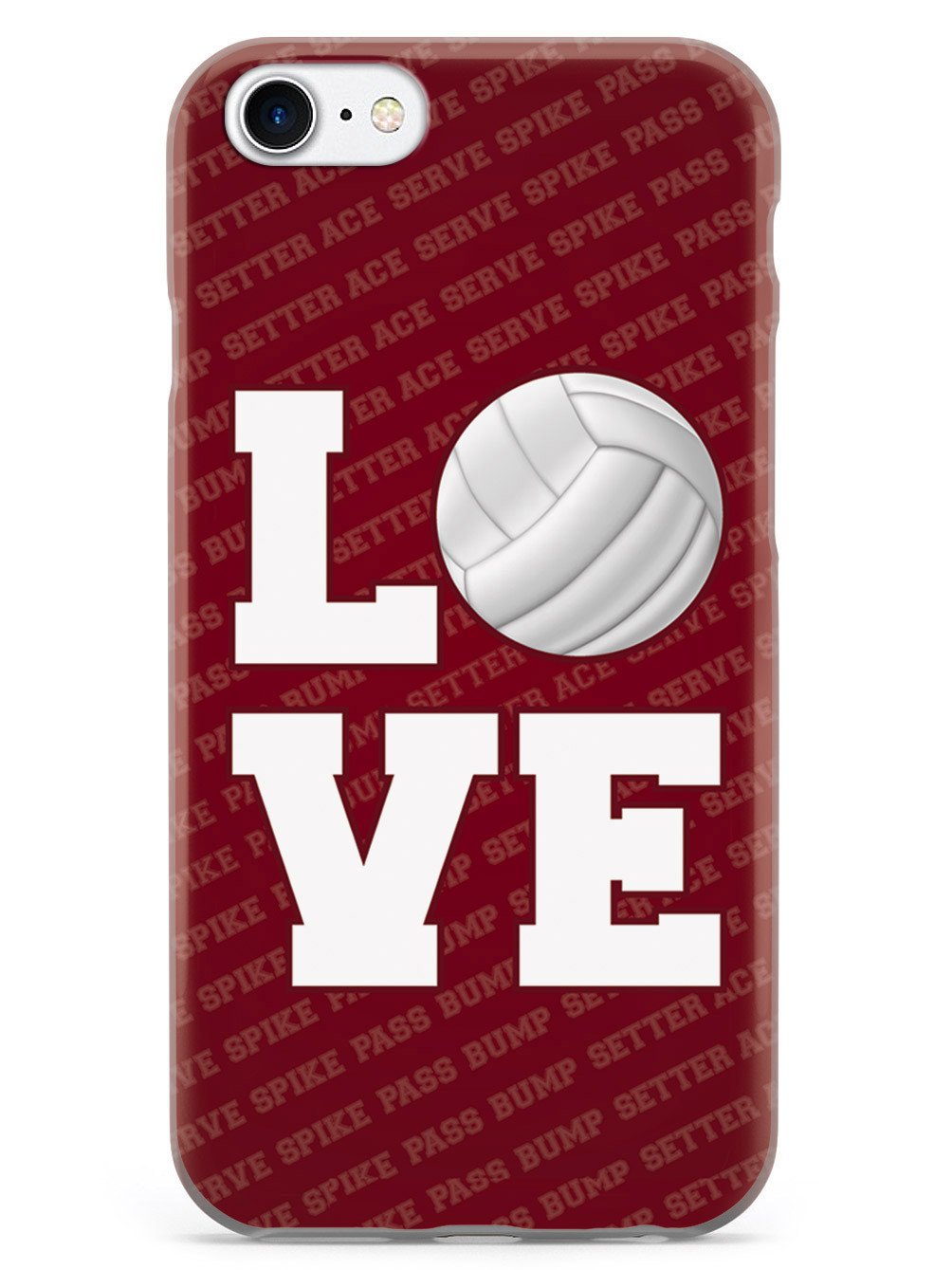 L.O.V.E. Volleyball Red Case