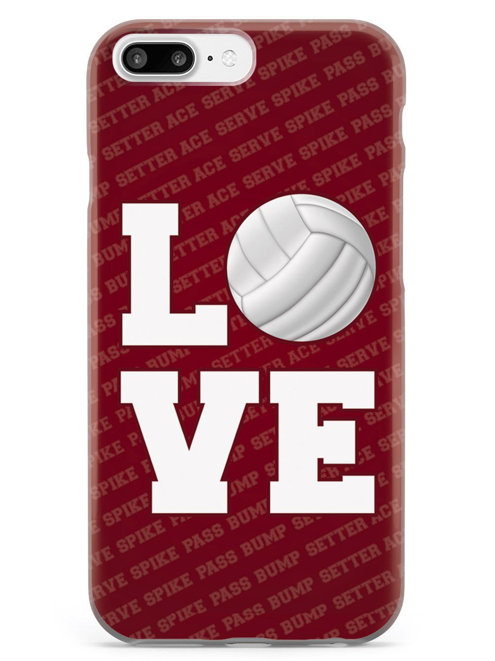 L.O.V.E. Volleyball Red Case