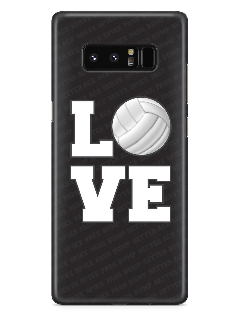 L.O.V.E. Volleyball Black Case