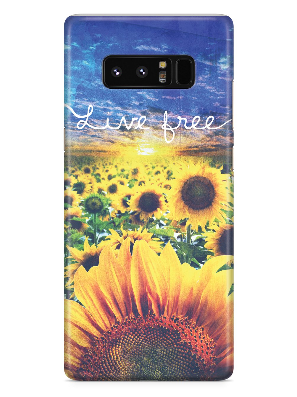 Live Free - Sunflower Field Case