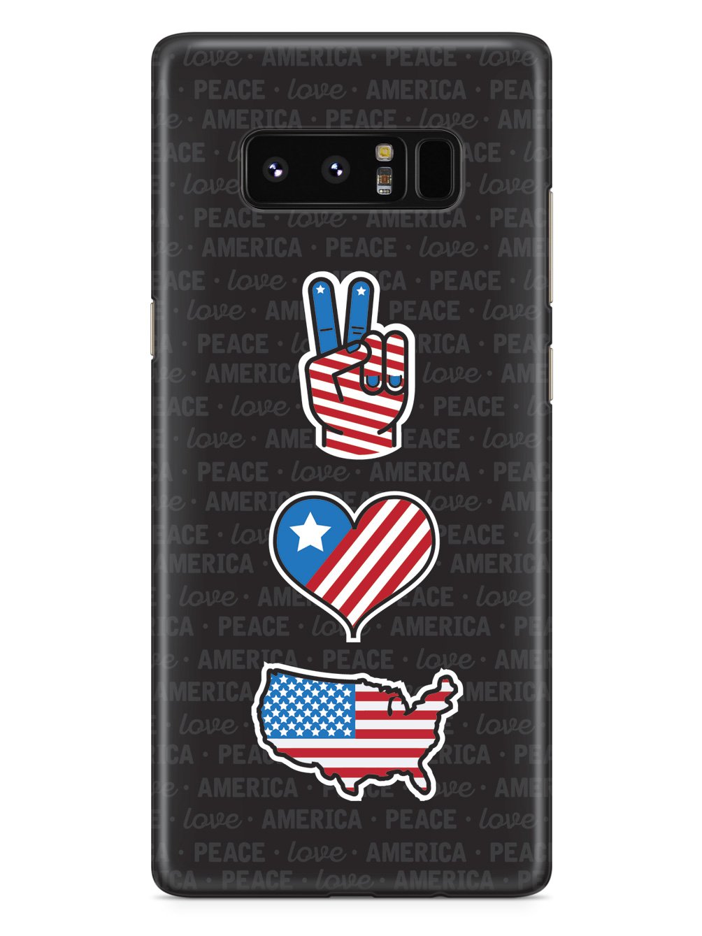 Peace, Love & America - Patriotic Case