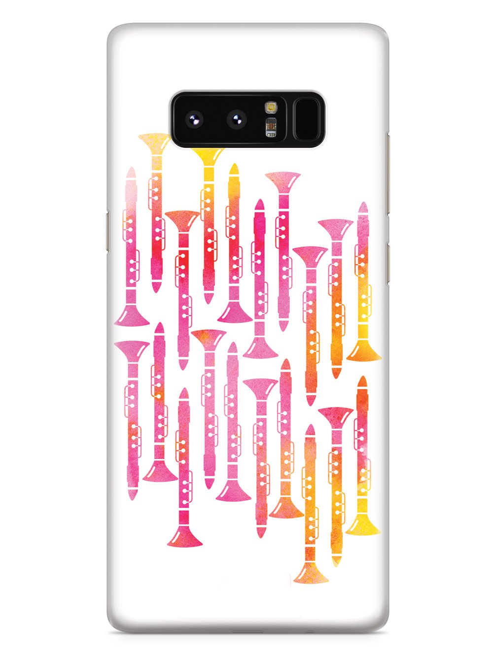 Clarinet Pattern - Watercolor Case
