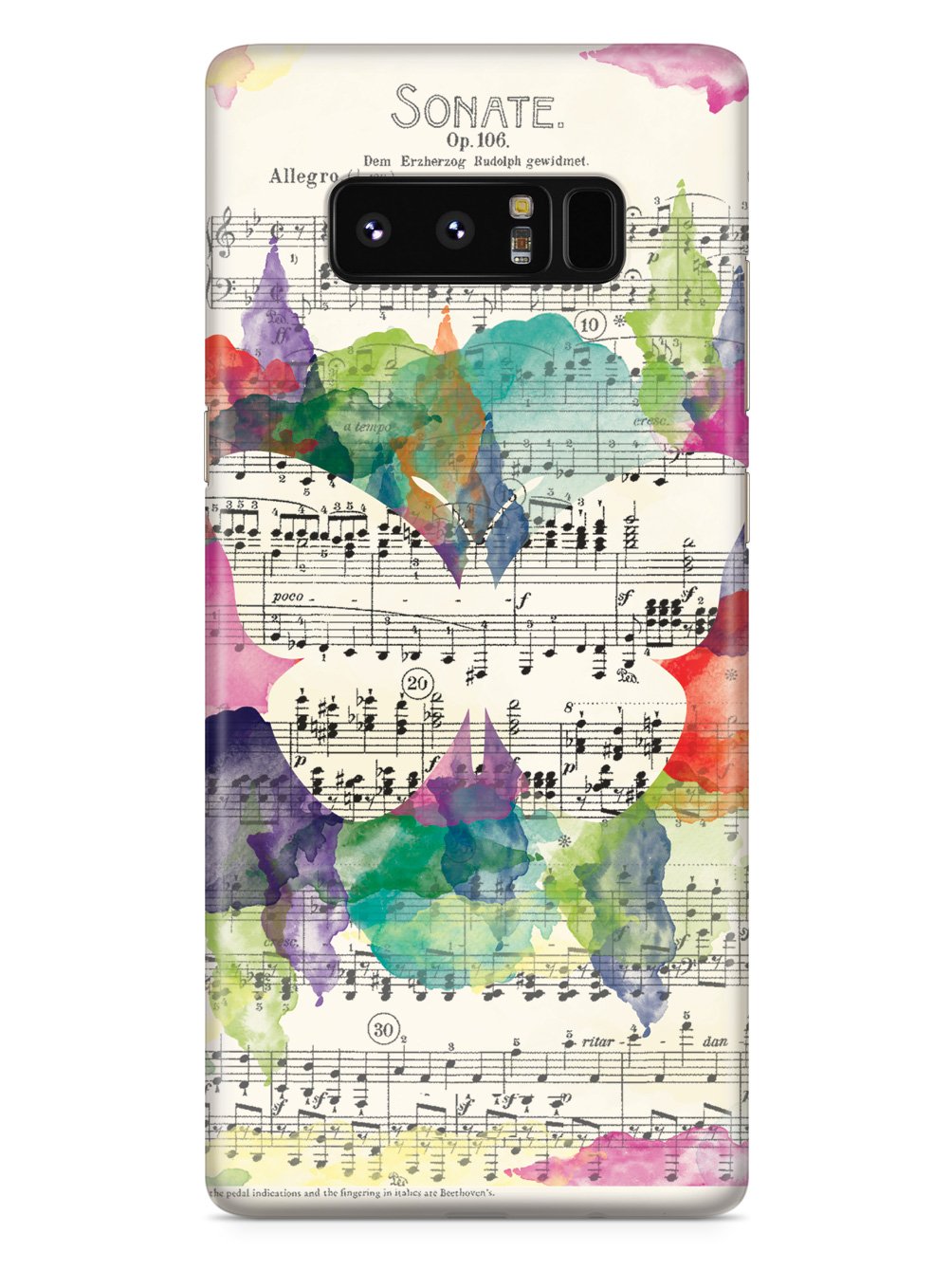 Music Sheet Butterfly Case