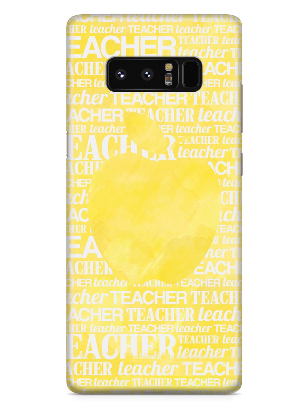 Apple Silhouette - Yellow Watercolor Case