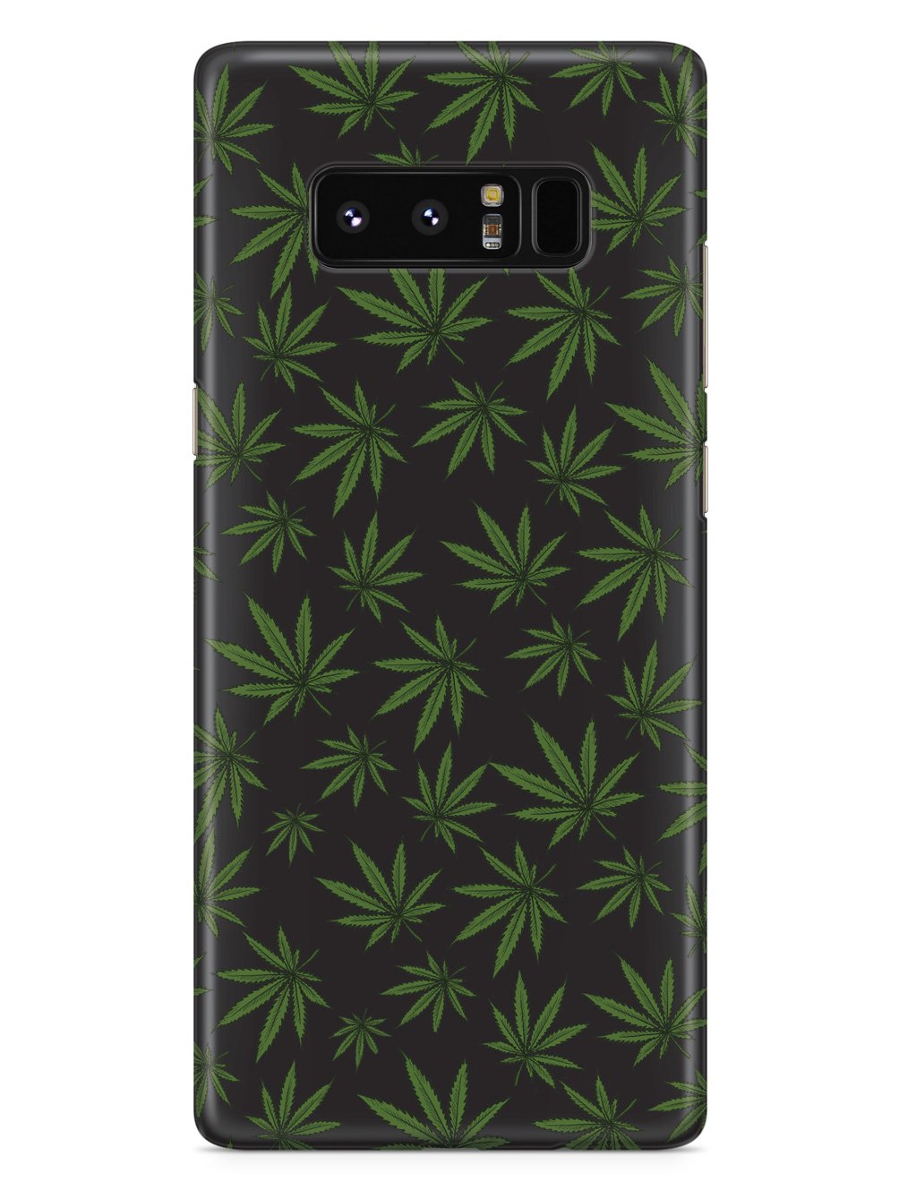 Marijuana Leaf Pattern - Black Case