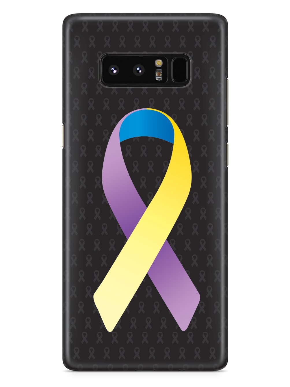 Bladder Cancer Awareness Ribbon - Black Case