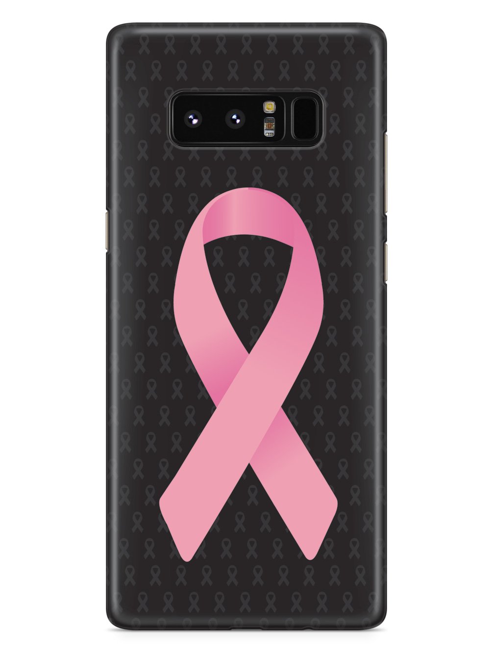 Pink Awareness Ribbon - Black Case