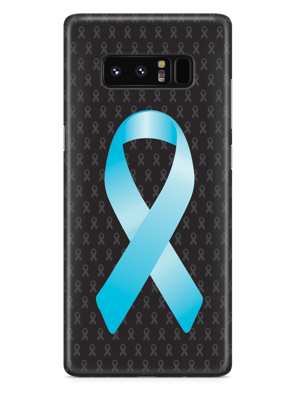 Sky Blue Awareness Ribbon - Black Case