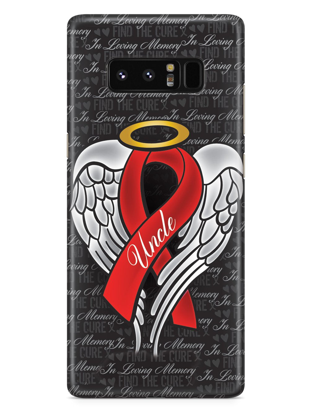 In Loving Memory of My Uncle - Red Ribbon Case