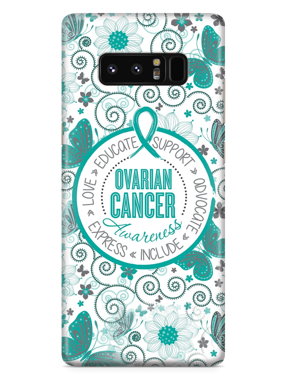 Ovarian Cancer Awareness - Butterfly Pattern Case