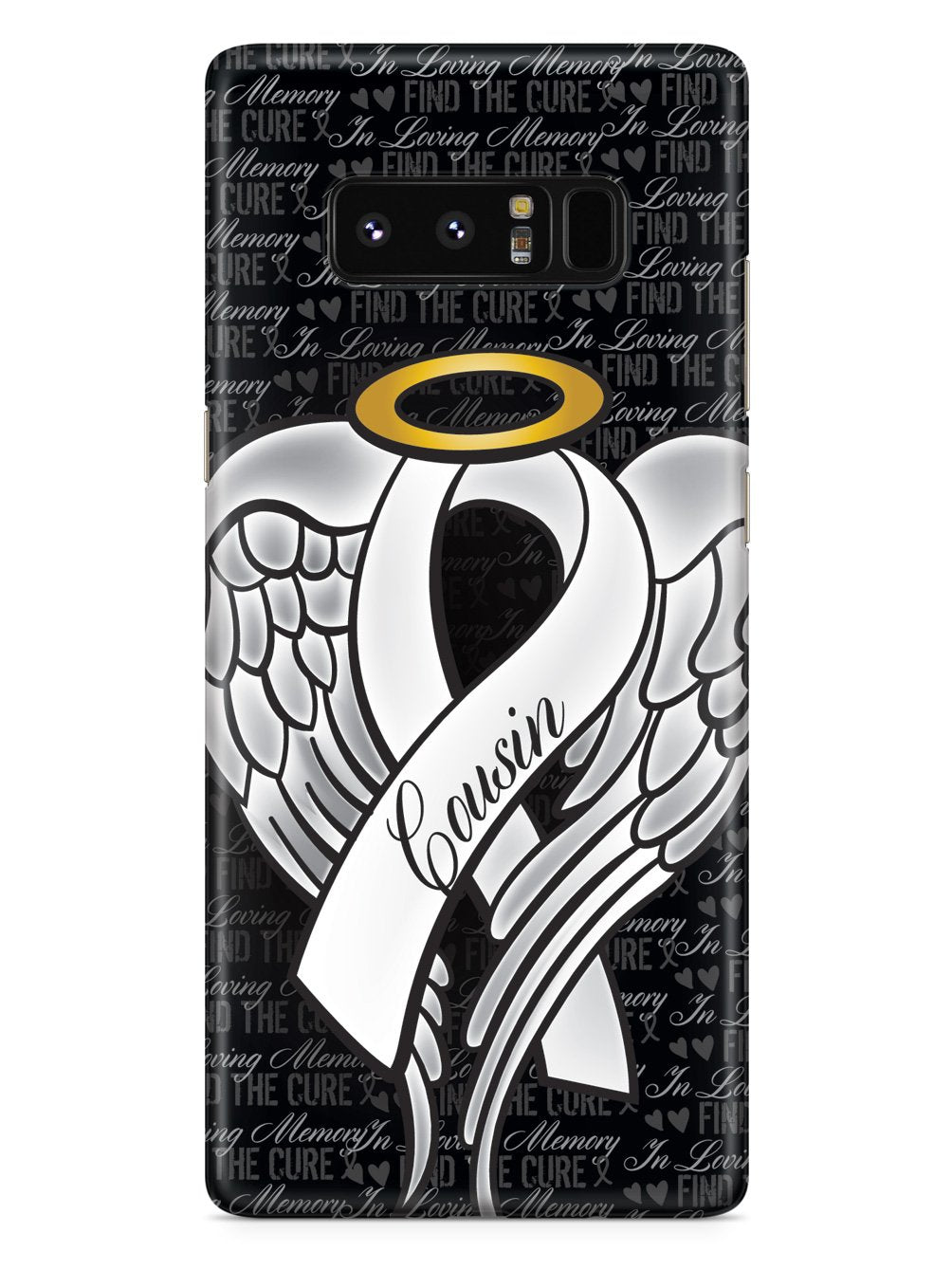 In Loving Memory of My Cousin - White Ribbon Case