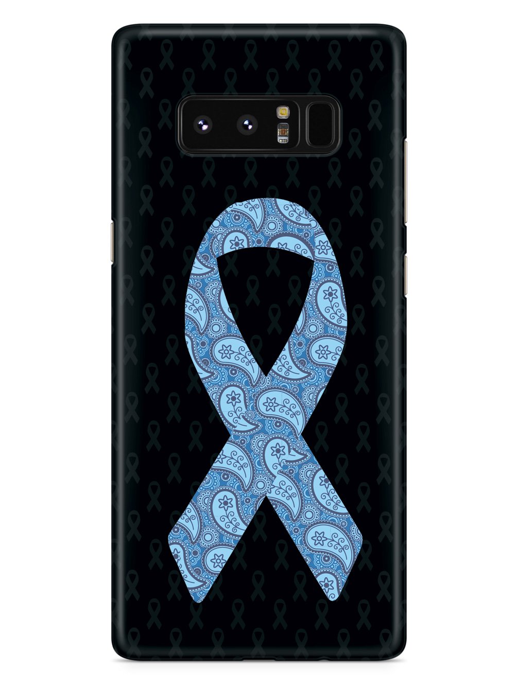 Thyroid Awareness Paisley Ribbon - Black Case