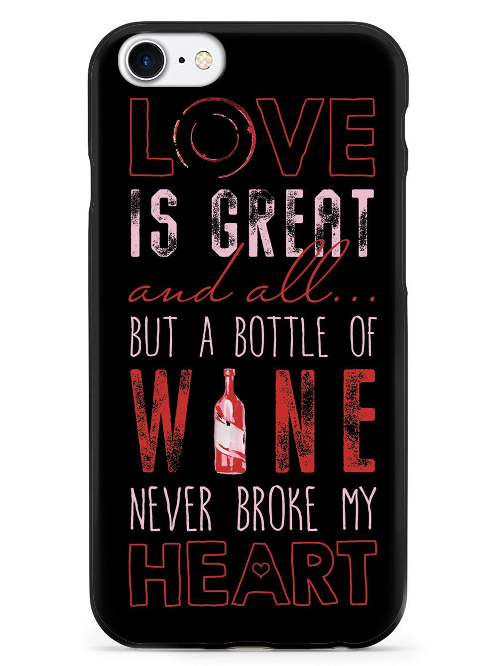 A Bottle of Wine Never Broke My Heart - Black Case