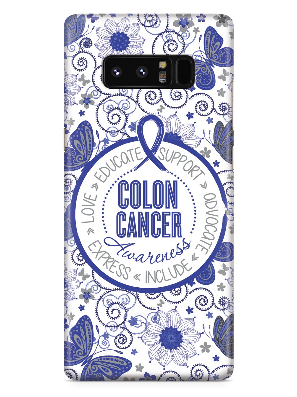 Colon Cancer - Butterfly Pattern Case