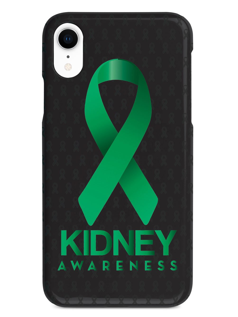 Kidney Awareness - Awareness Ribbon - Black Case
