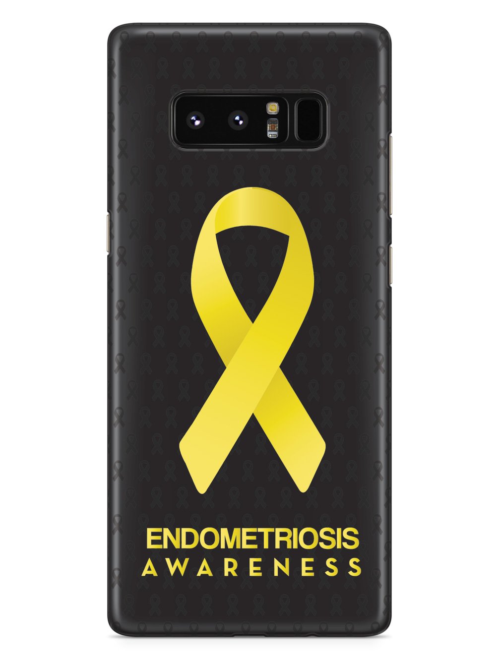 Endometriosis - Awareness Ribbon - Black Case