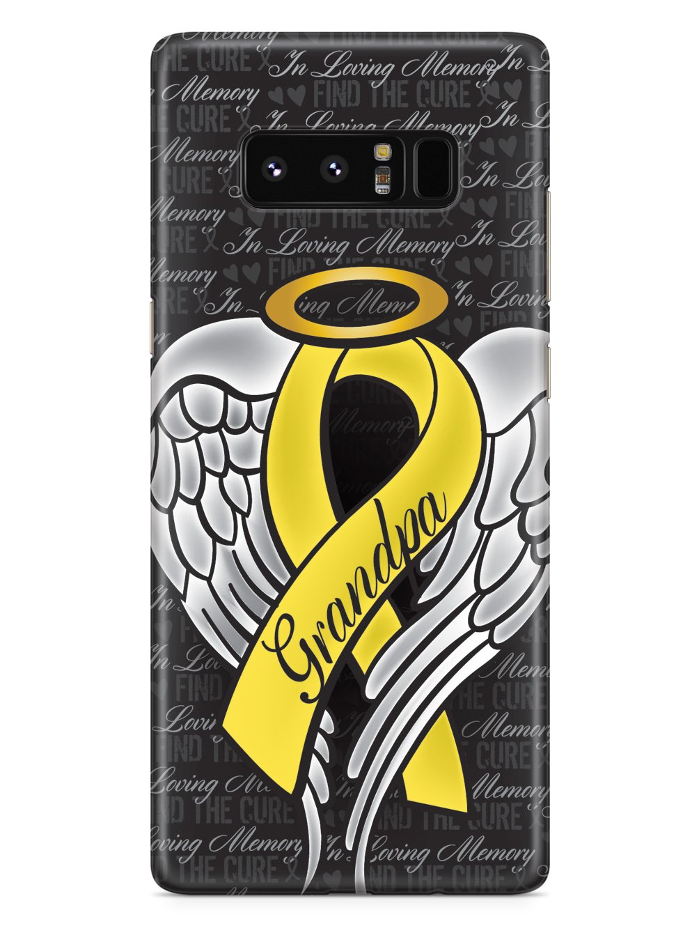 In Loving Memory of My Grandpa - Yellow Ribbon Case