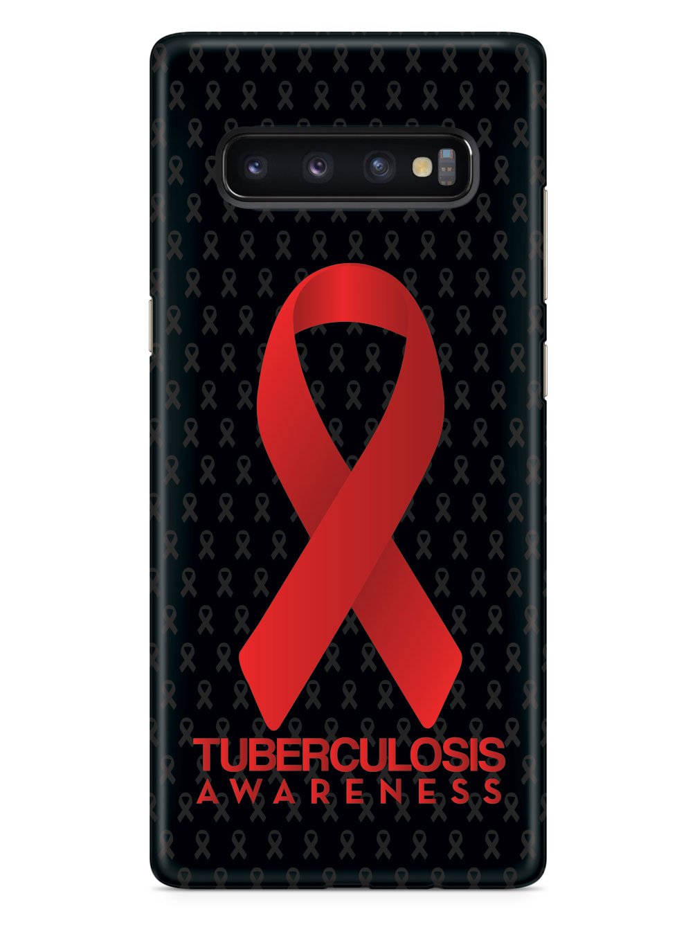 Tuberculosis - Awareness Ribbon - Black Case