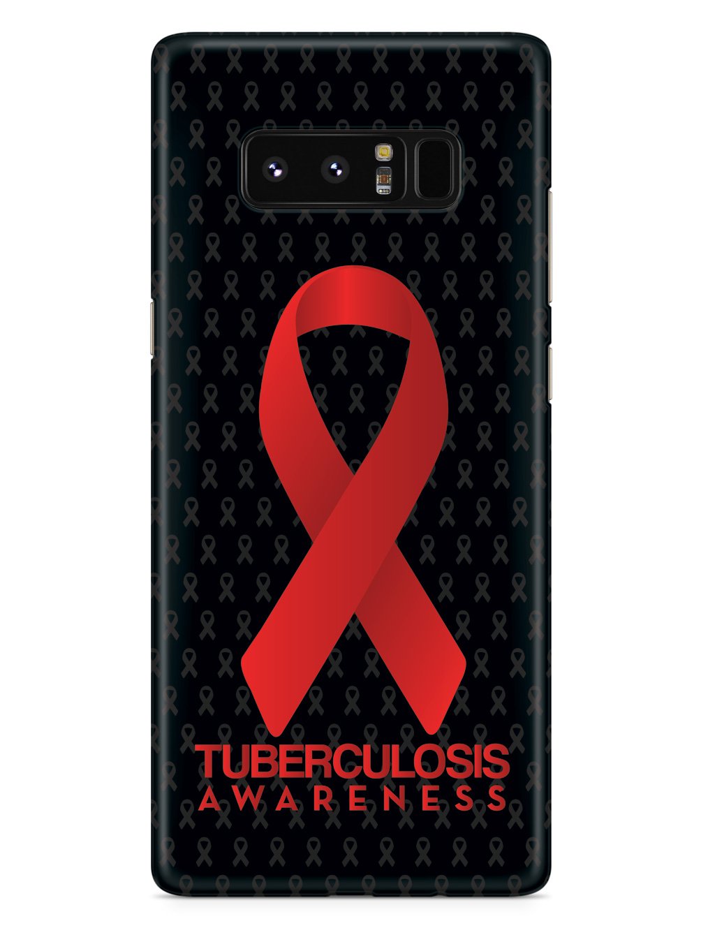 Tuberculosis - Awareness Ribbon - Black Case