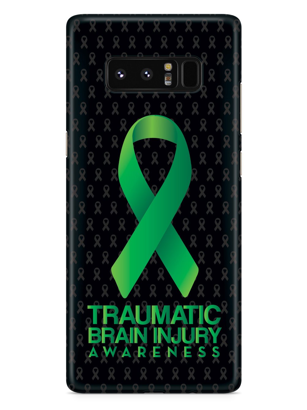 Traumatic Brain Injury - Awareness Ribbon - Black Case