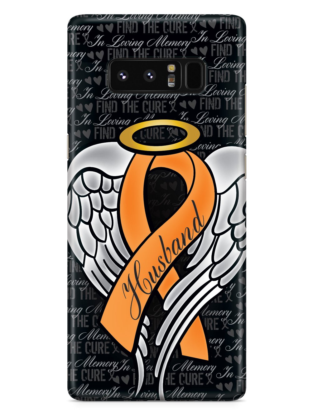 In Loving Memory of My Husband - Orange Ribbon Case