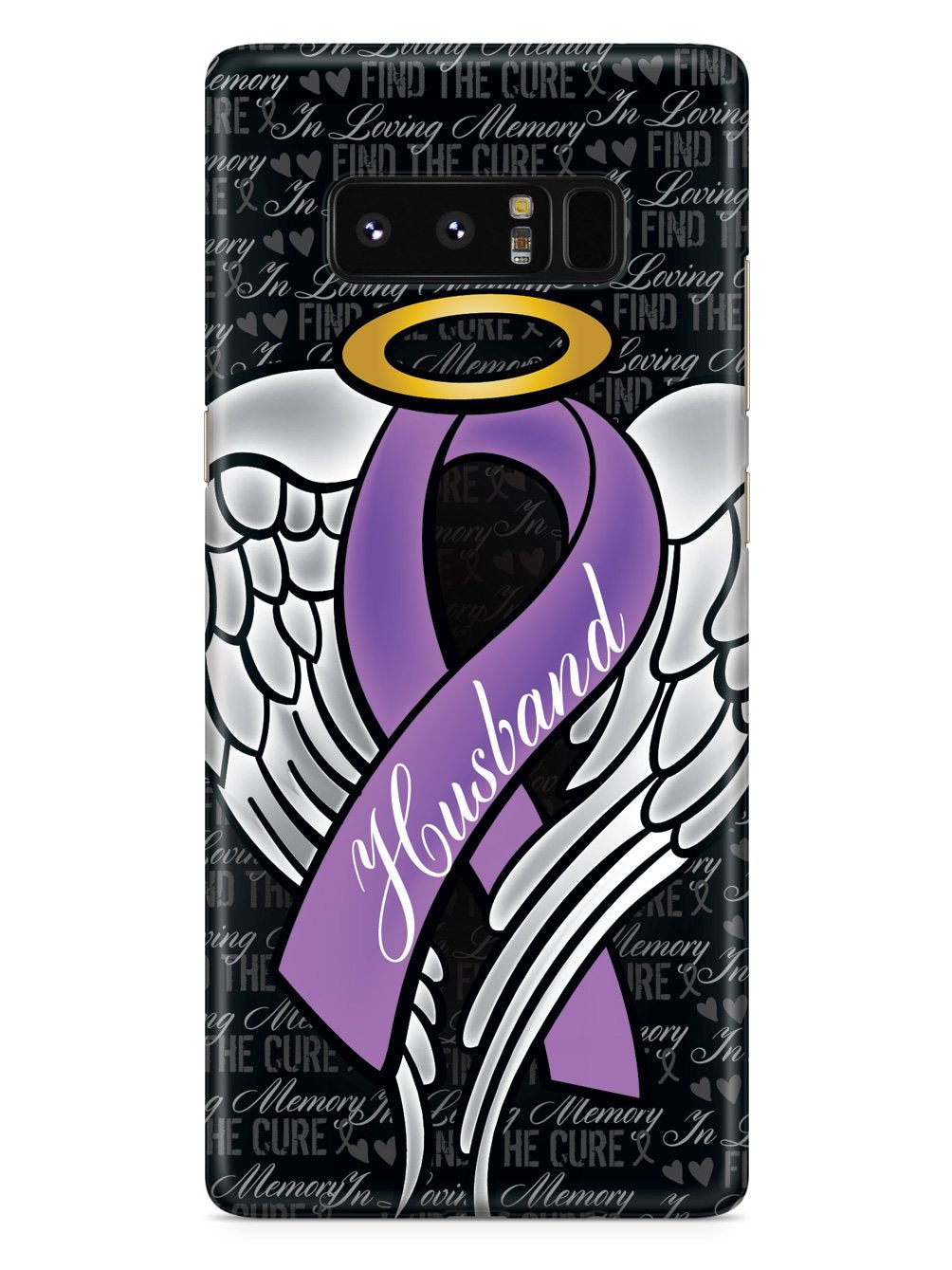 In Loving Memory of My Husband - Purple Ribbon Case