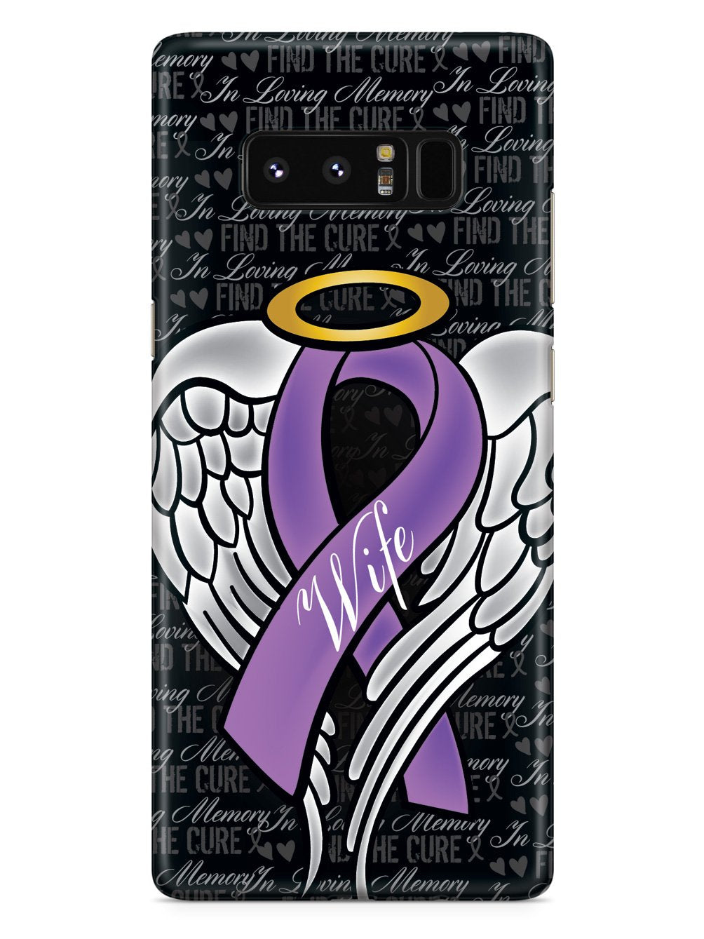 In Loving Memory of My Wife - Purple Ribbon Case