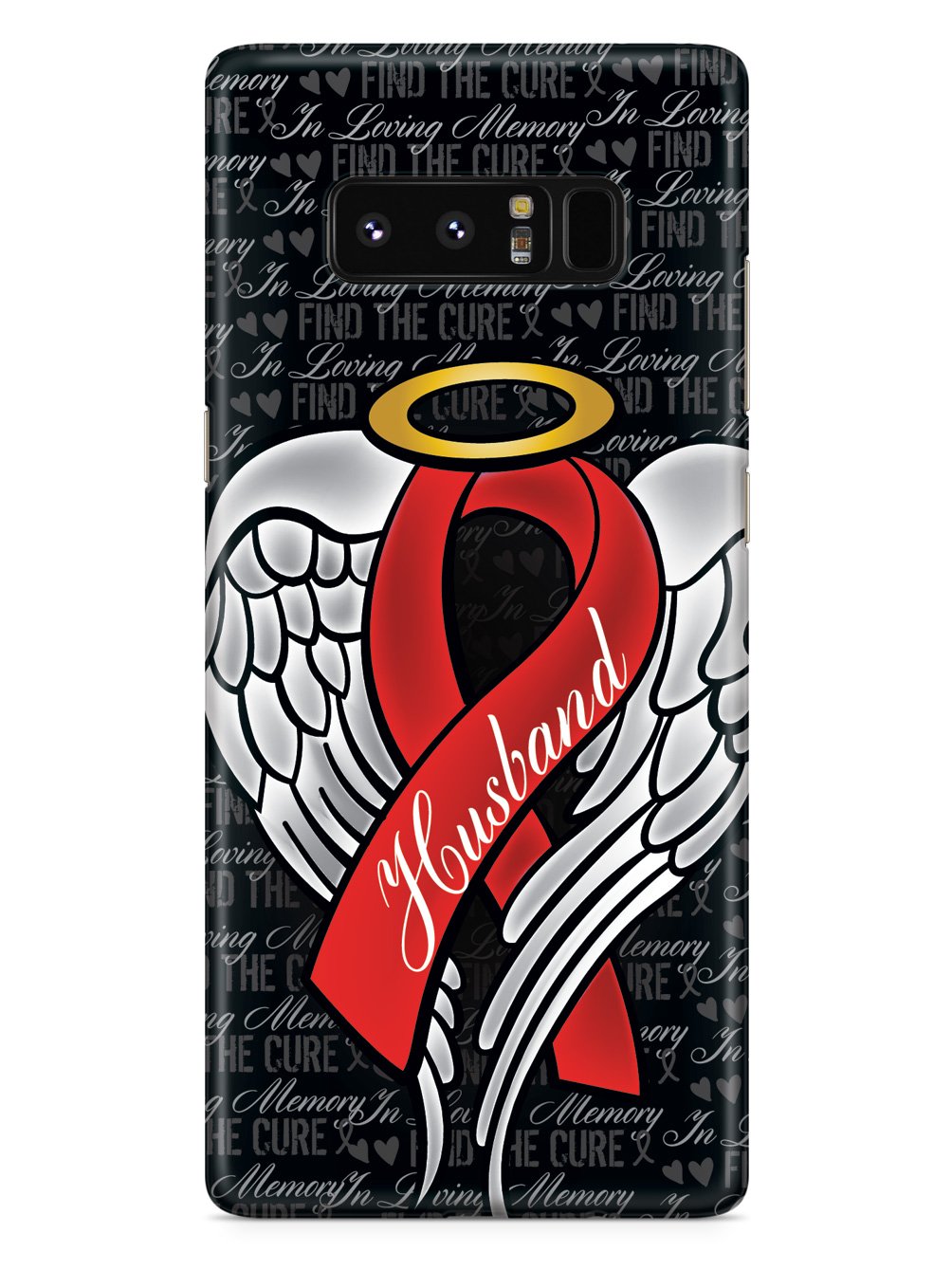In Loving Memory of My Husband - Red Ribbon Case