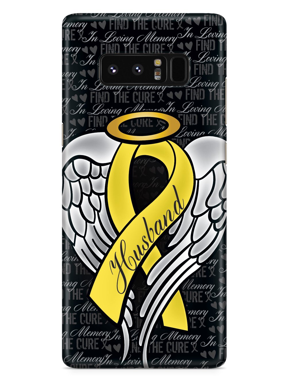 In Loving Memory of My Husband - Yellow Ribbon Case