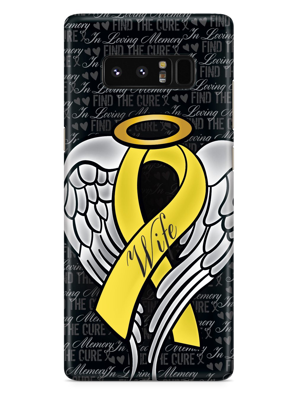 In Loving Memory of My Wife - Yellow Ribbon Case