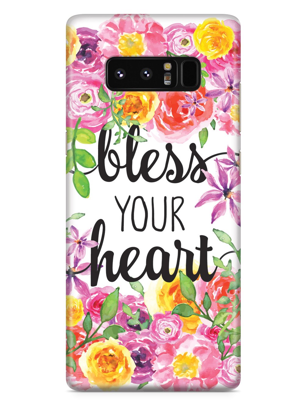 Bless Your Heart - Spring Watercolor Flowers Case
