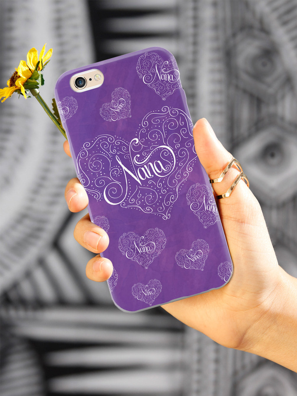 Nana Doodle Heart - Purple Case