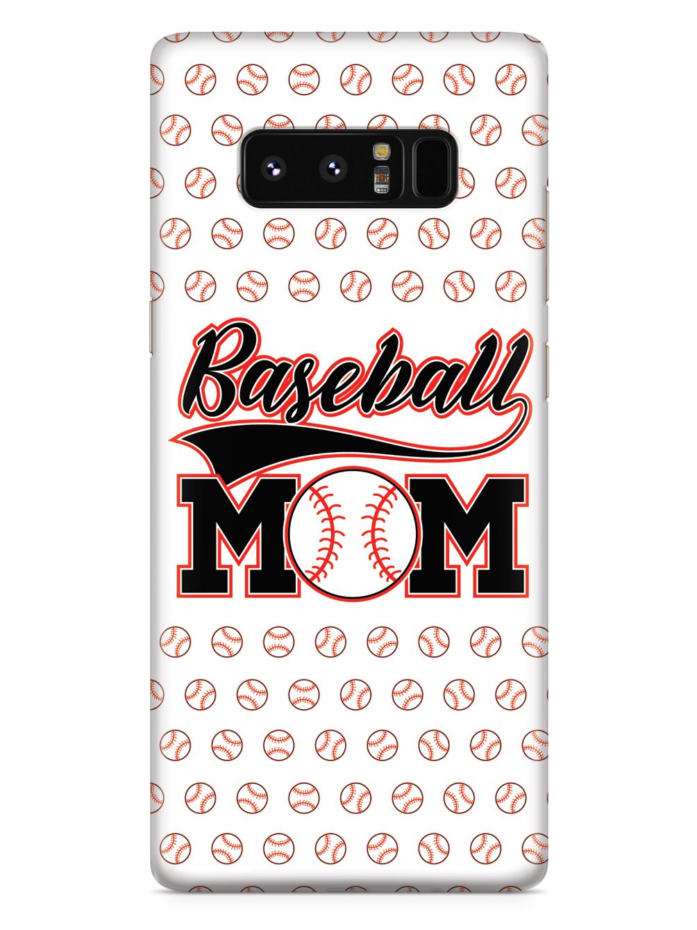 Baseball Mom - White Baseball Pattern Case