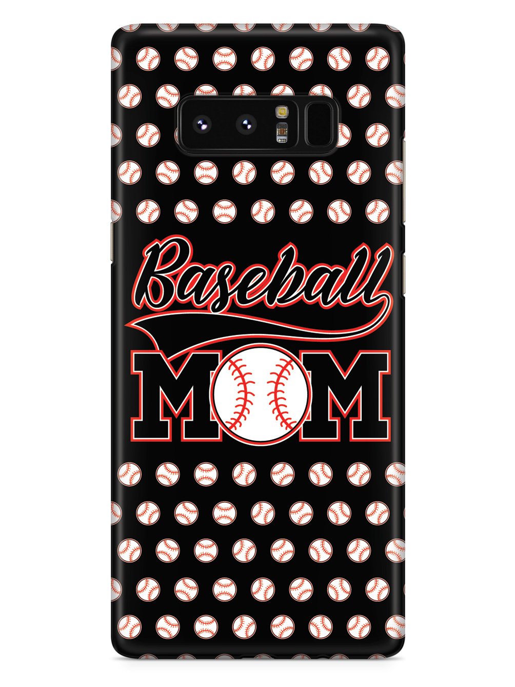 Baseball Mom - Black Baseball Pattern Case